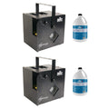 Chauvet DJ Hurricane Haze 2D Smoke/Fog Machine (2 Pack) & Fog Juice (2 Pack)