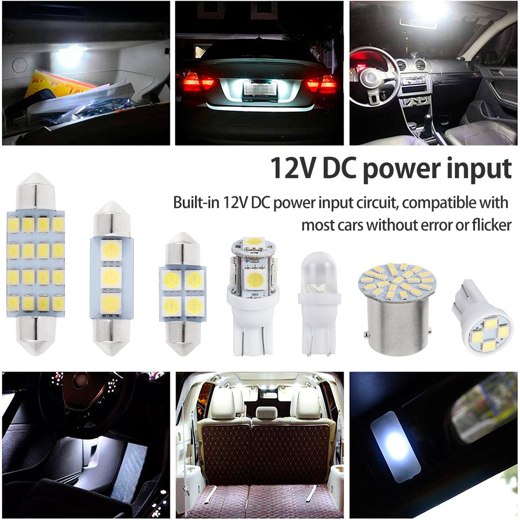 42PCS Xenon White SMD LED Bulb - 6000K Interior Light Bulbs for Cars, RVs &amp; Trunks - T10 Reading Light
