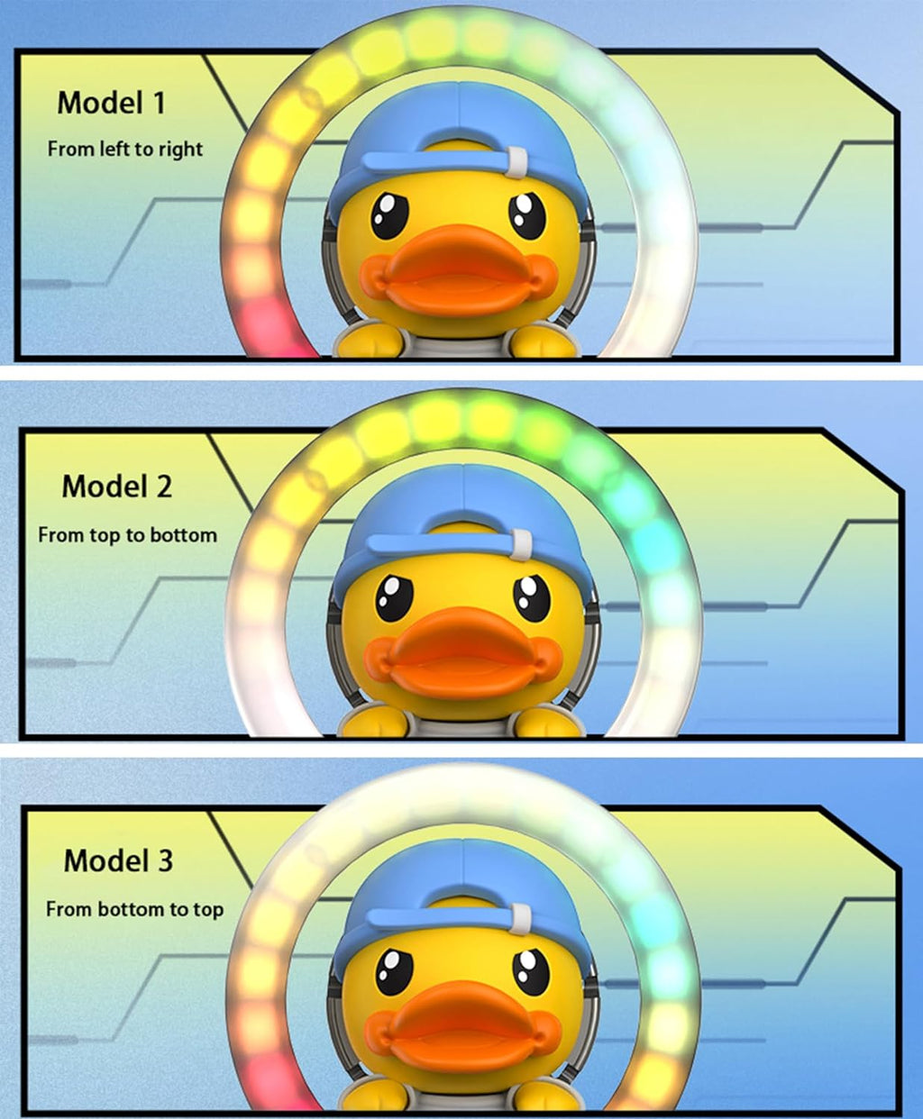 Cacacece Car Air Fresheners Cute Duck Car Voice-Activated Rhythm LED Light Automotive Air Outlet Creative Perfume Aromatherapy Decoration Accessories Air Fresheners for Cars