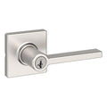 Casey Satin Nickel Keyed Entry Door Lever Featuring SmartKey Technology and Microban