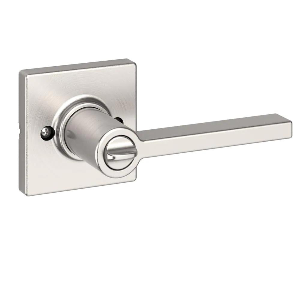 Casey Satin Nickel Keyed Entry Door Lever Featuring SmartKey Technology and Microban