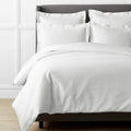 Kotton Culture 1000 Thread Count Queen Duvet Cover Cotton Egyptian Cotton with Zipper Closure &amp; Corner Ties Breathable All Season Soft Sateen Weave Comforter Cover (Queen/Full, White)