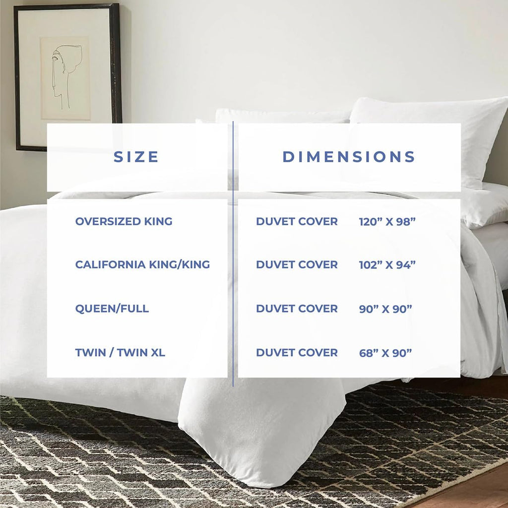 Kotton Culture 1000 Thread Count Queen Duvet Cover Cotton Egyptian Cotton with Zipper Closure &amp; Corner Ties Breathable All Season Soft Sateen Weave Comforter Cover (Queen/Full, White)