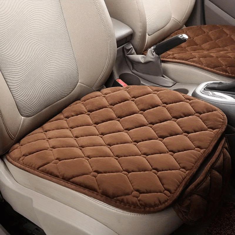 1pc / 3 Pcs Car Seat Cushion, Non-Slip Rubber Bottom With StoraPouch,Premium Comfort Memory Silk Cotton, Car Seat Pad Universal