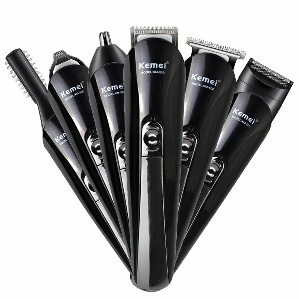 6 in 1 Rechargeable Hair Trimmer ium Clipper Electric Styling Beard Shaver