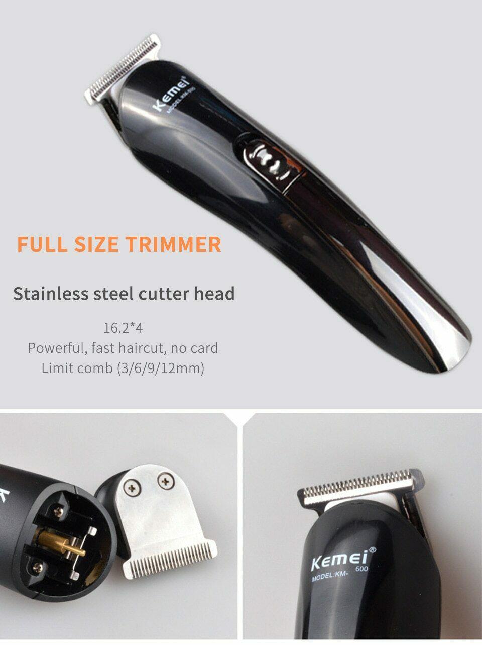6 in 1 Rechargeable Hair Trimmer ium Clipper Electric Styling Beard Shaver