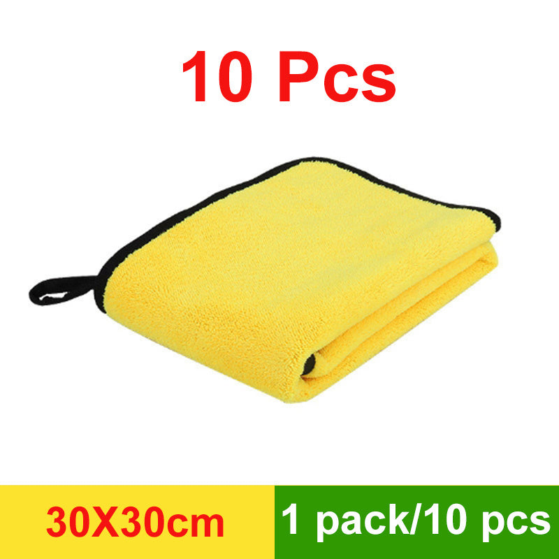3/5/10 Pcs Extra Soft Car Wash Microfiber Towel Car Cleaning Drying Cloth Home Kitchen Rag Dishwashing Towel 30*30cm(11.8*11.8 Inch),Brighter Colors