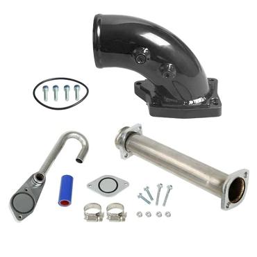 EGR Bypass Delete Kit &amp; Intake Elbow for 2003 - 2007 Ford F250 F350 F450 F550 6.0L Powerstroke Diesel