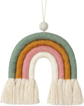 BOHO GARDEN Macrame Bohemian Rainbow Charm - Essential Oil Diffuser for Cars, Baby Nursery, Children’s Bedroom &amp; Home Decor - Decorative Hanging Air Freshener &amp; Accessories - Spring