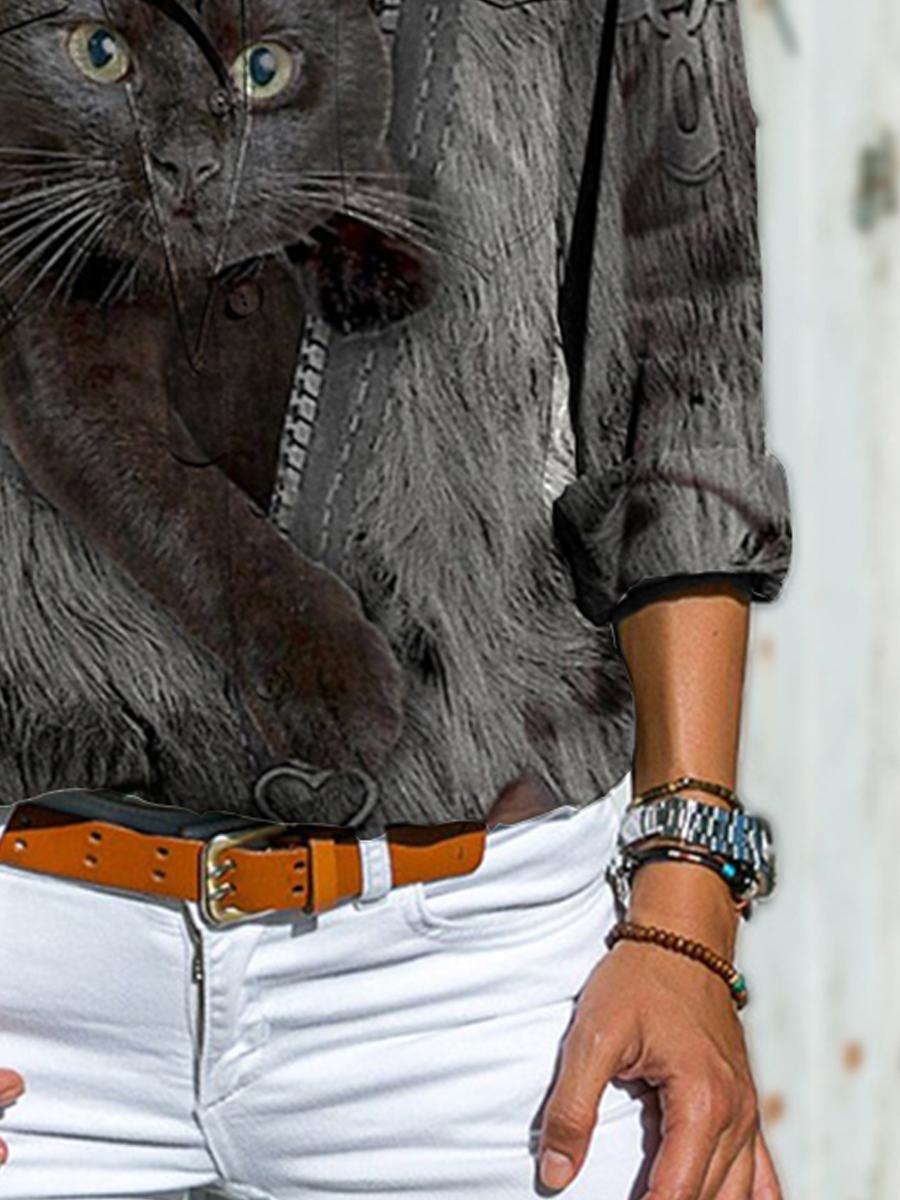 Fashion Printed Long Sleeve Shirt