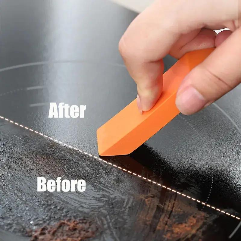 1pc Easy Limescale Eraser, Remove Rust And Scale From Bathroom And Kitchen Surfaces With Rubber Brush