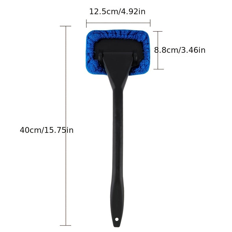 2PCS Window Cleaning Brush Kit: Get That Spotless Car Window Look With This Windshield Cleaning Wash Tool!