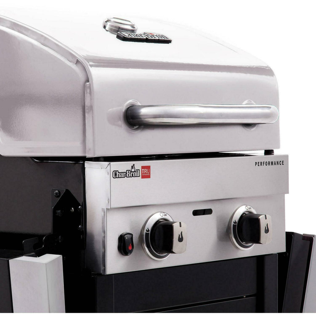 BBQ Gas Grill Propane Barbecue 2-Burner Liquid Propane Cabinet Outdoor Black