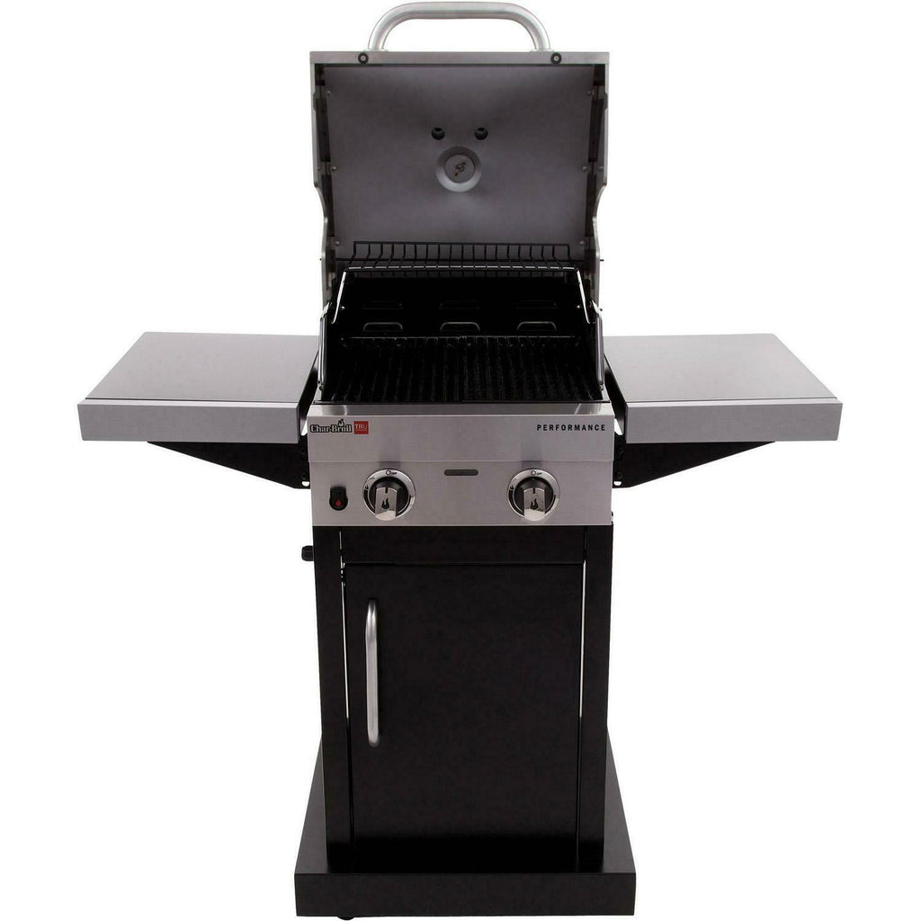 BBQ Gas Grill Propane Barbecue 2-Burner Liquid Propane Cabinet Outdoor Black