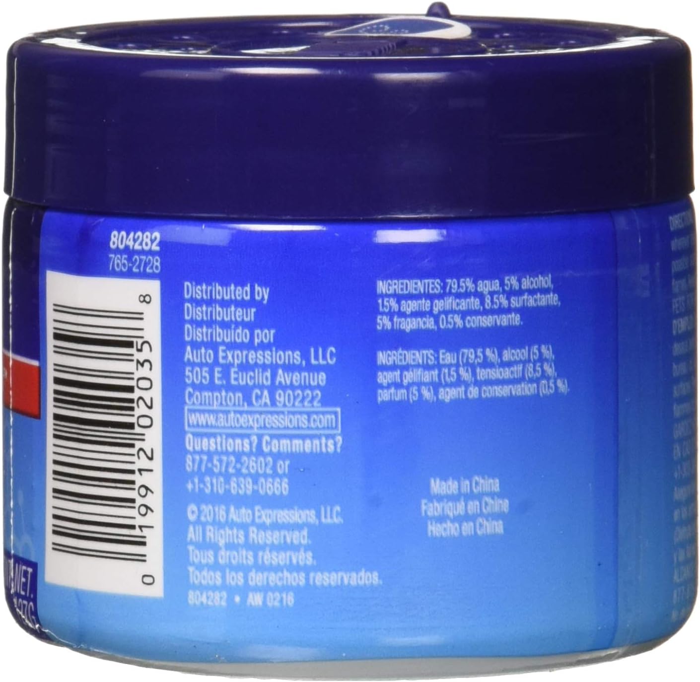 Ozium Smoke &amp; Odors Eliminator Gel. Home, Office and Car Air Freshener 4.5oz (127g), (Pack of 4) (2-Outdoor Essence &amp; 2-Original)