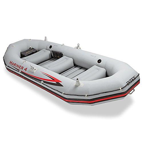 Mariner 4-Person Inflatable River Lake Dinghy Boat and Oars Set | 68376EP