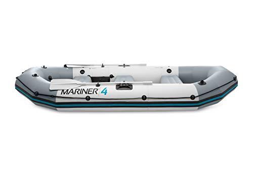 Mariner 4-Person Inflatable River Lake Dinghy Boat and Oars Set | 68376EP