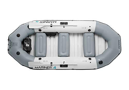 Mariner 4-Person Inflatable River Lake Dinghy Boat and Oars Set | 68376EP