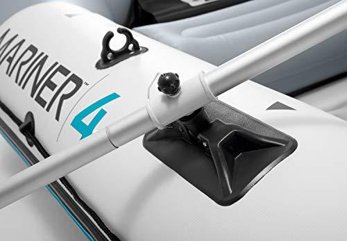 Mariner 4-Person Inflatable River Lake Dinghy Boat and Oars Set | 68376EP