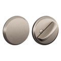 Satin Nickel Thumbturn Deadbolt with Exterior Plate