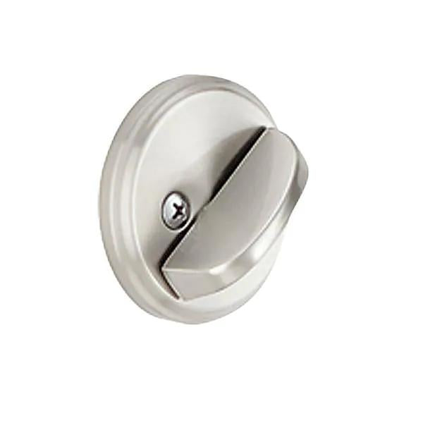 Satin Nickel Thumbturn Deadbolt with Exterior Plate