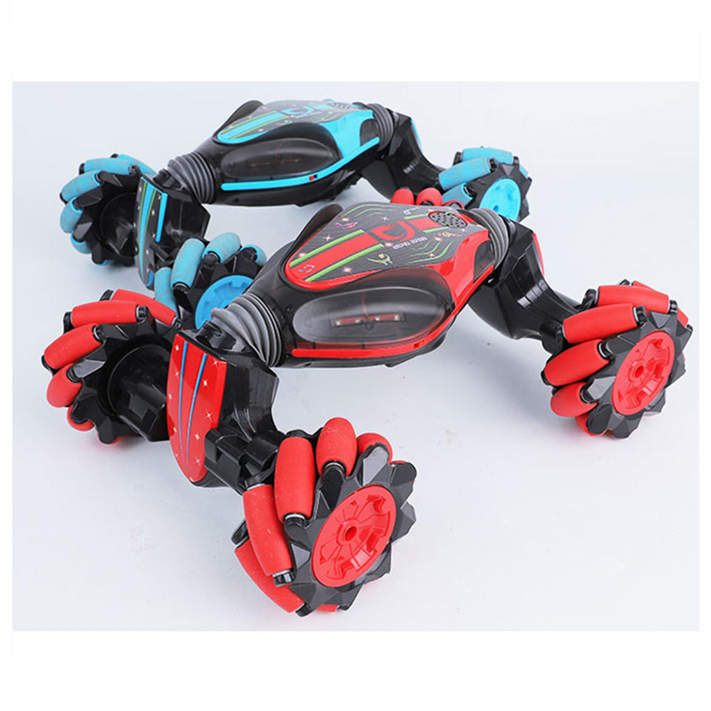 2 Pack Remote Control Stunt Toy Car 2.4G Gesture Sensing Remote Control Stunt Car with Four-Wheel Drive Off-Road Dancing Side Driving Toys Suitable for Any Terrain Children Gift