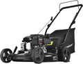 PowerSmart Gas Lawn Mower, 21-inch & 170CC, Gas Powered Push Lawn Mower with 4-Stroke Engine, 3-in-1 Gas Mower with Bag, 5 Adjustable Heights (1.18''-3.00'' )