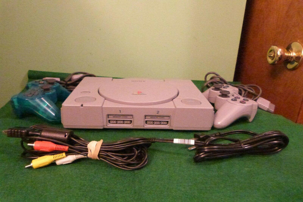 Sony PlayStation Launch Edition Gray Console (SCPH-9001) 2 Controllers, 23 Games