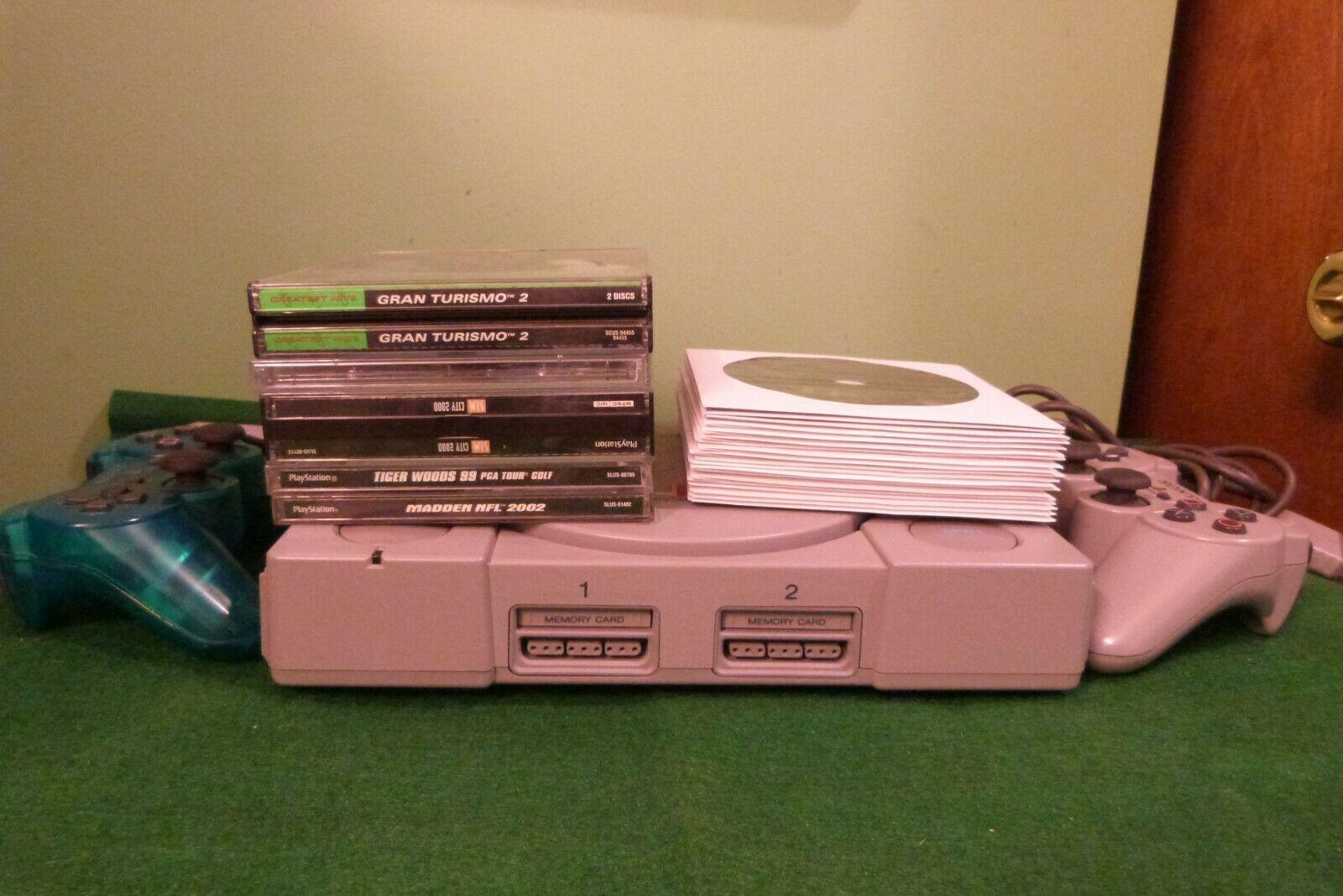 Sony PlayStation Launch Edition Gray Console (SCPH-9001) 2 Controllers, 23 Games