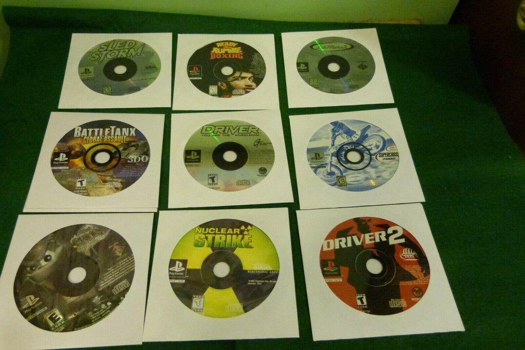 Sony PlayStation Launch Edition Gray Console (SCPH-9001) 2 Controllers, 23 Games