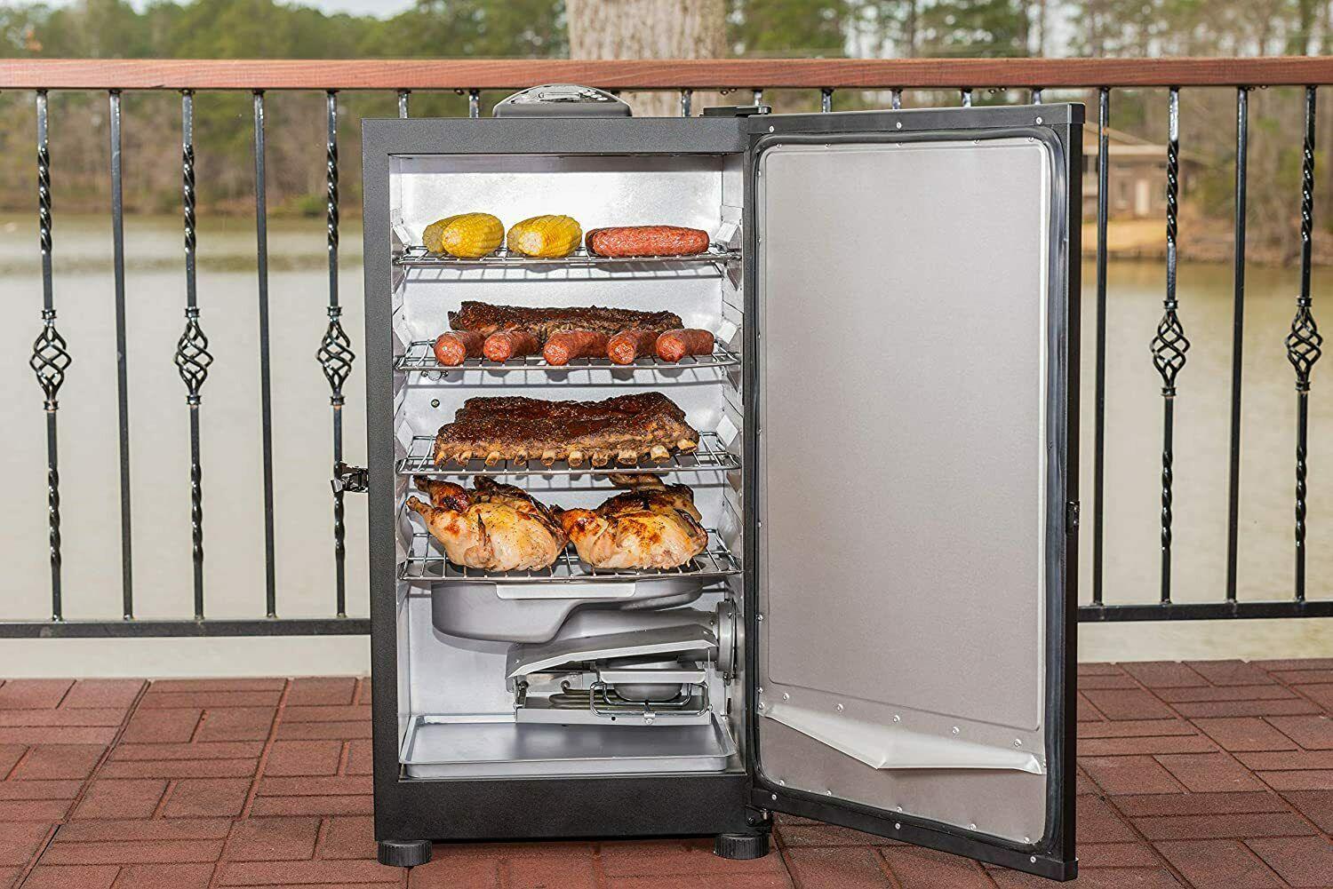 Outdoor Barbecue 30" Digital Electric BBQ Meat Smoker Grill - Black