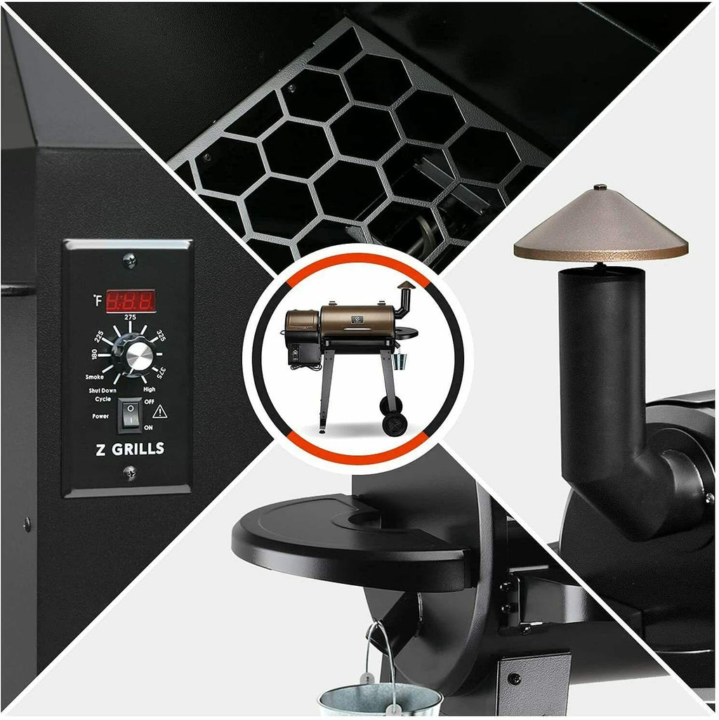 ZPG-450A Pellet Grill BBQ Smoker Digital Control with Cover
