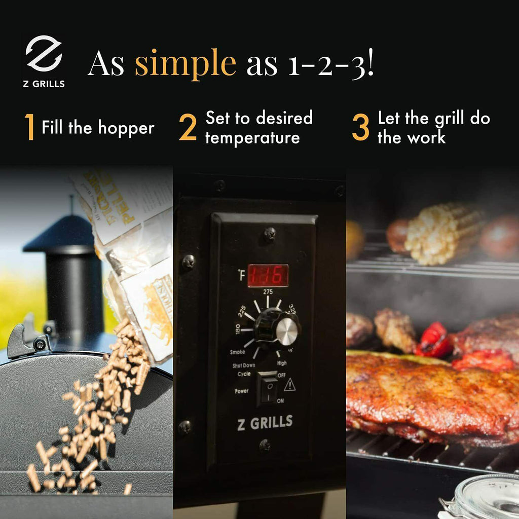 ZPG-450A Pellet Grill BBQ Smoker Digital Control with Cover