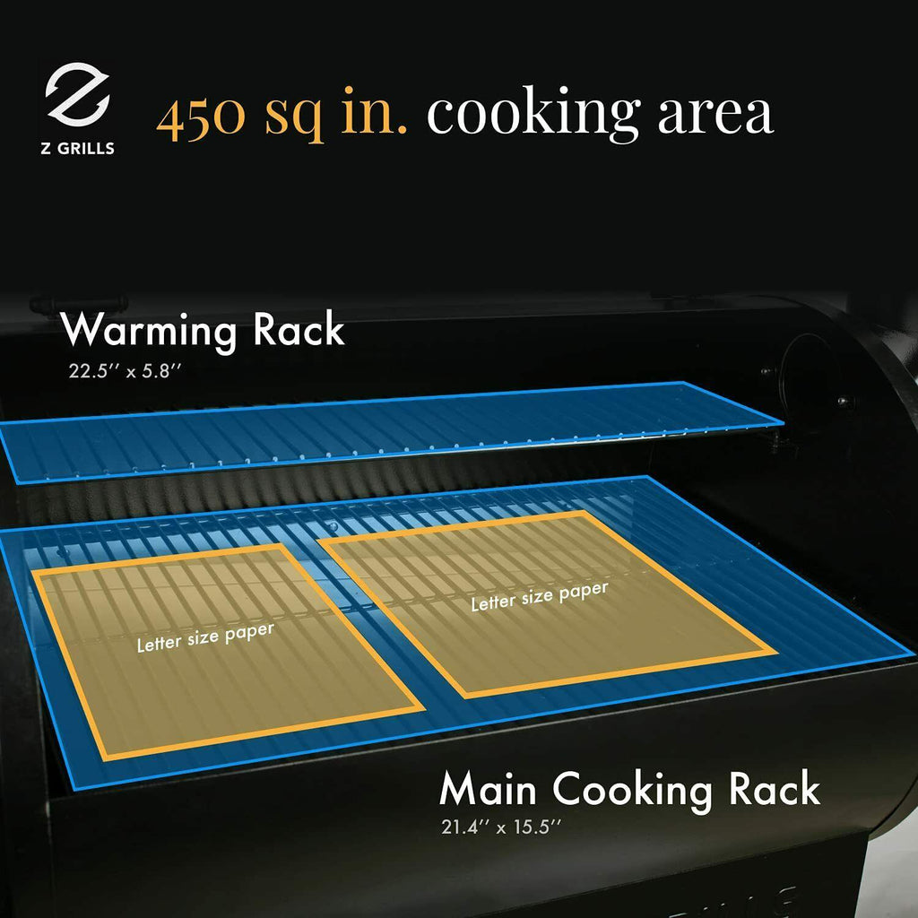 ZPG-450A Pellet Grill BBQ Smoker Digital Control with Cover
