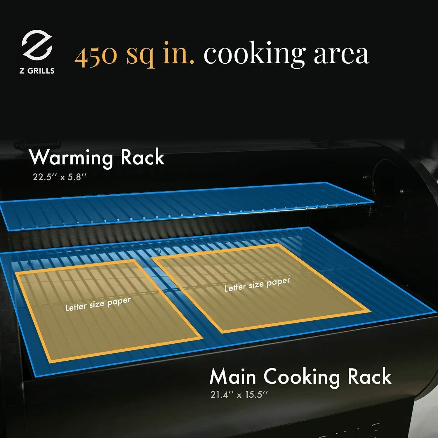 ZPG-450A Pellet Grill BBQ Smoker Digital Control with Cover