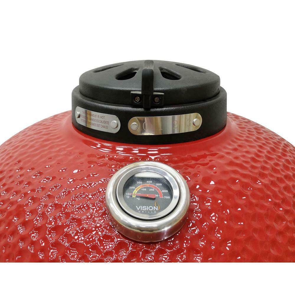 Kamado Grill HD Series Charcoal Red