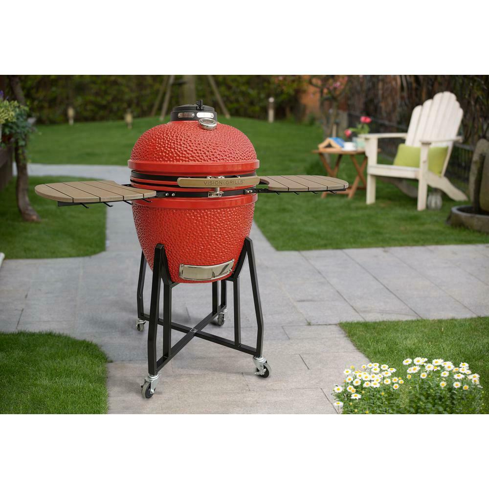 Kamado Grill HD Series Charcoal Red