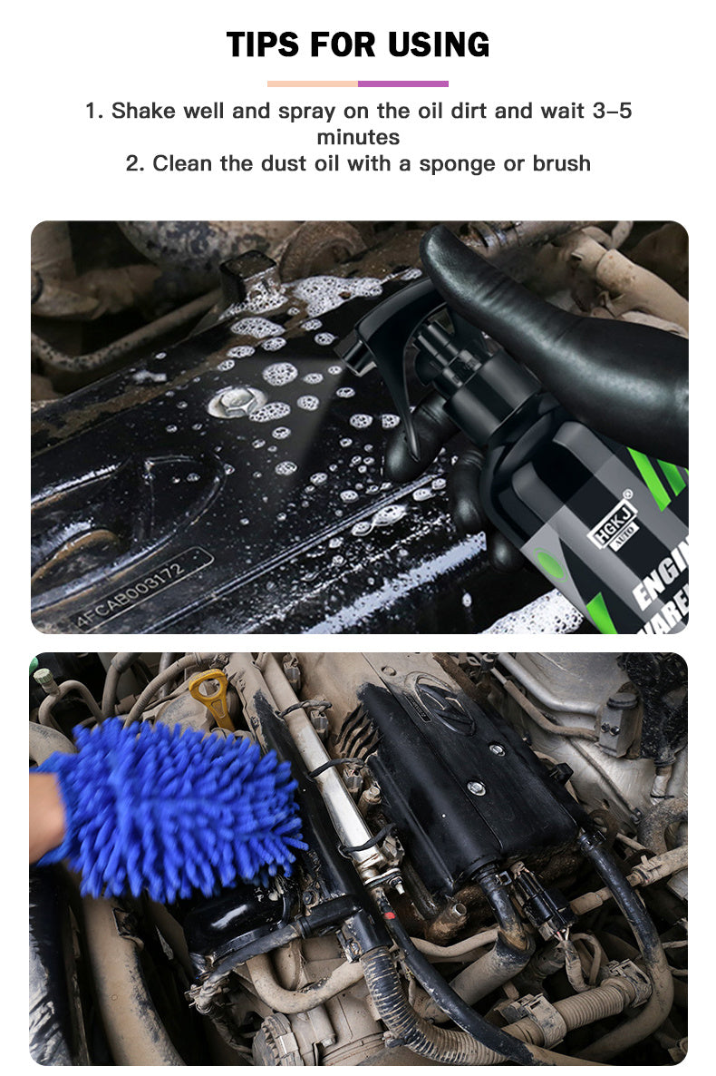 Engine Bay Cleaner Engine Shine Protector And Detailer Decontamination Deep Degreasing Compartment Heavy Oil Dust Car Cleaning Product