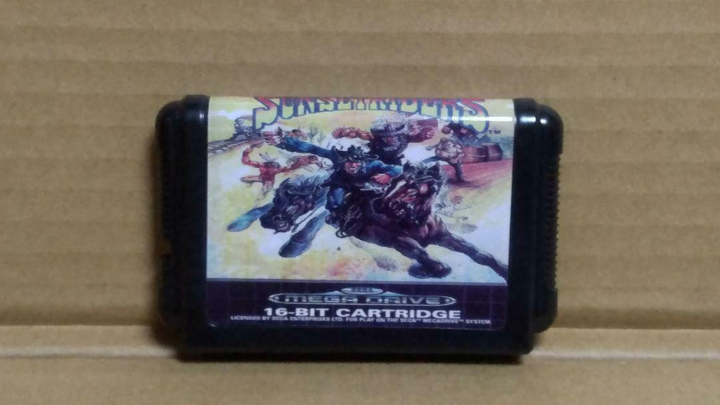Mega Drive Sunset Riders Case With Instructions Md