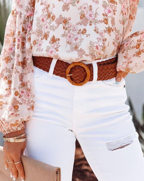 Rosaria Woven Buckle Belt