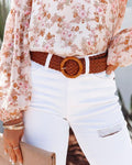 Rosaria Woven Buckle Belt