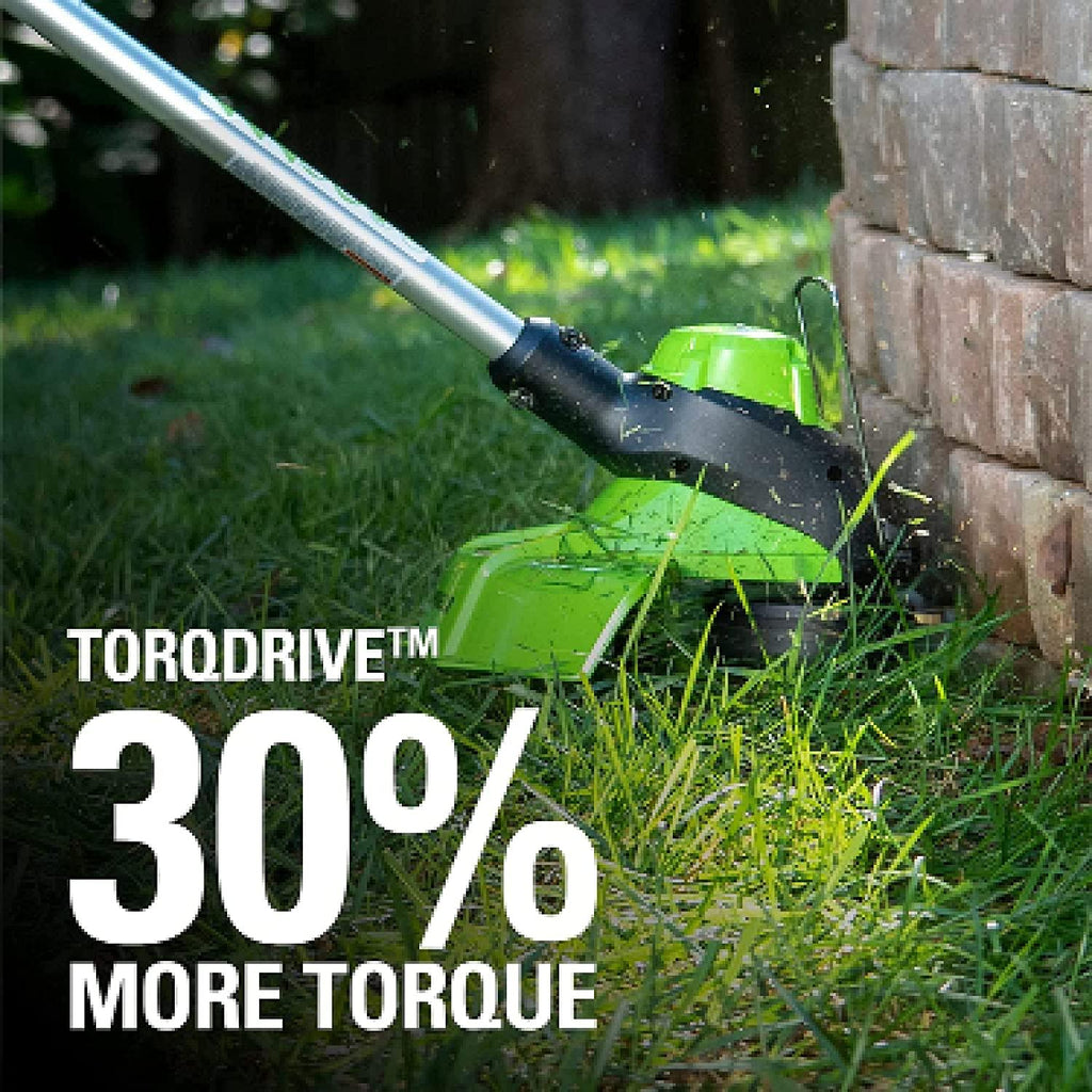 Greenworks 48V 20" Brushless Cordless Electric Lawn Mower, Leaf Blower, String Trimmer, (2) 4.0Ah Batteries and Rapid Charger