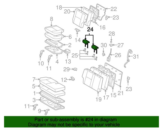 Genuine OE Toyota Headrest 71960-35040-B0