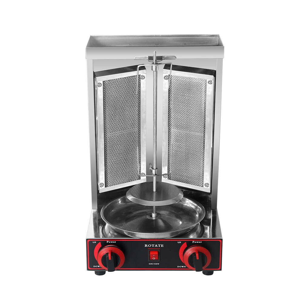 Steel LPG Gas Shawarma Grill Machine Doner Kebab Rotisserie Grill