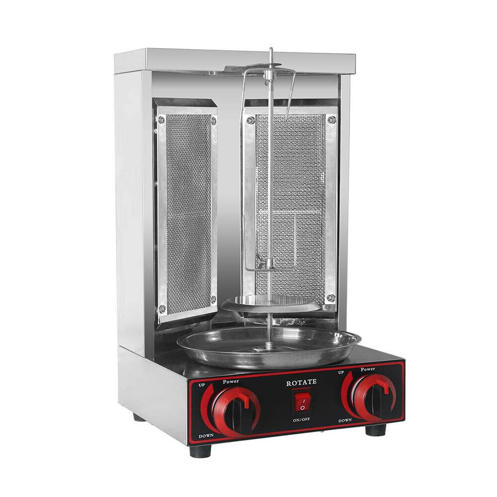 Steel LPG Gas Shawarma Grill Machine Doner Kebab Rotisserie Grill
