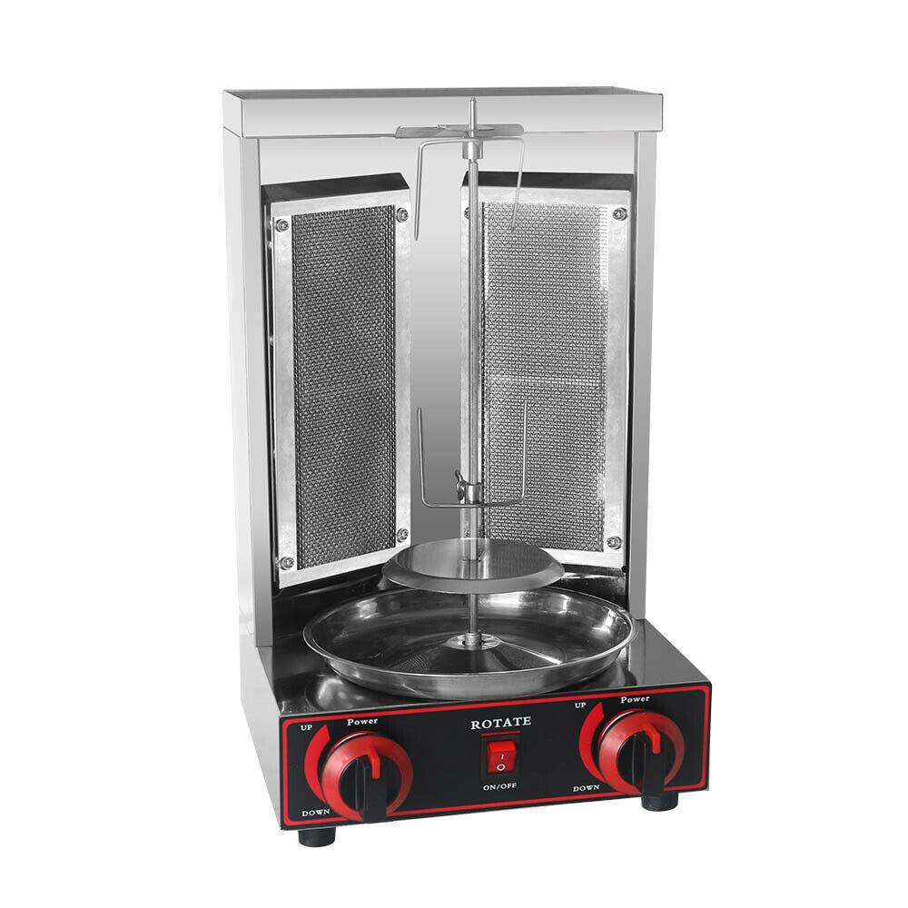 Steel LPG Gas Shawarma Grill Machine Doner Kebab Rotisserie Grill