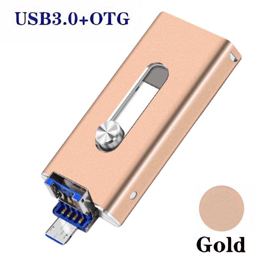 USB Flash Drive 3.0  Photostick, High Speed Sticks External StoraPen Drive For Phone/Pad/Android/PC, Copy Photo Videos Files With One Click.