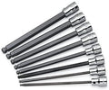 SK Hand Tools 19748 8-Piece 3/8-Inch Drive Metric Long Ball Hex Bit Socket Set
