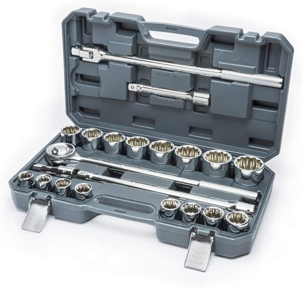 Crescent 21 Pc. 3/4" Drive 12 Point Standard SAE Mechanics Tool Set - CTK21SAEN