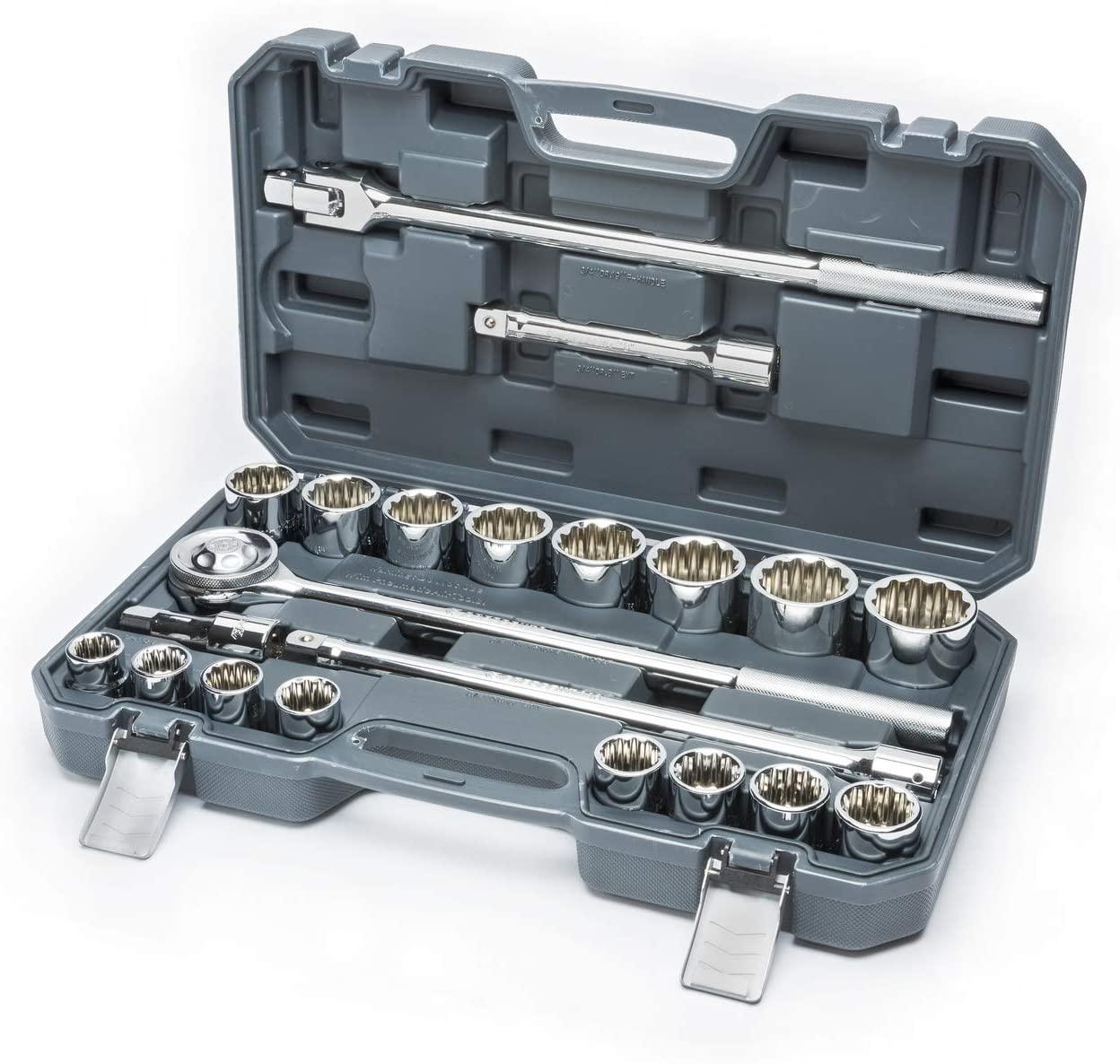 Crescent 21 Pc. 3/4" Drive 12 Point Standard SAE Mechanics Tool Set - CTK21SAEN